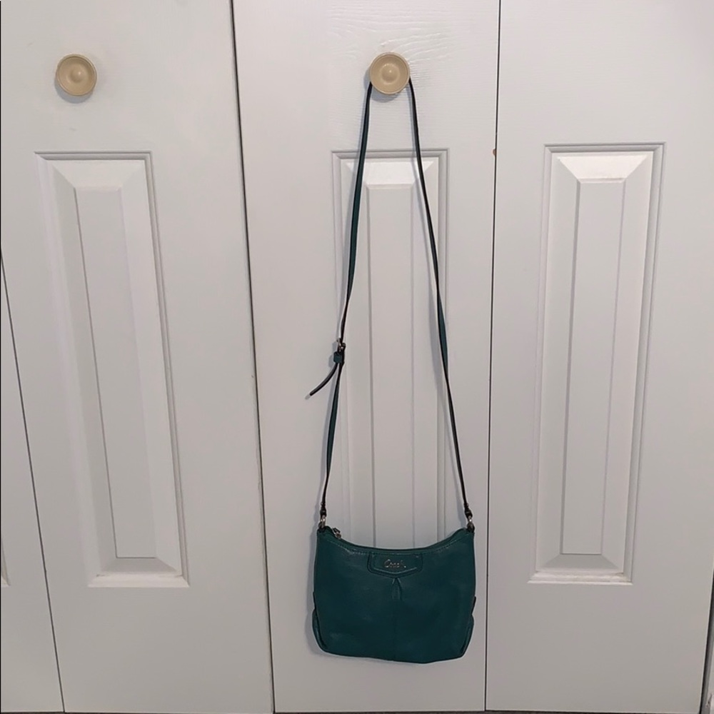 Seafoam/teal Coach Crossbody